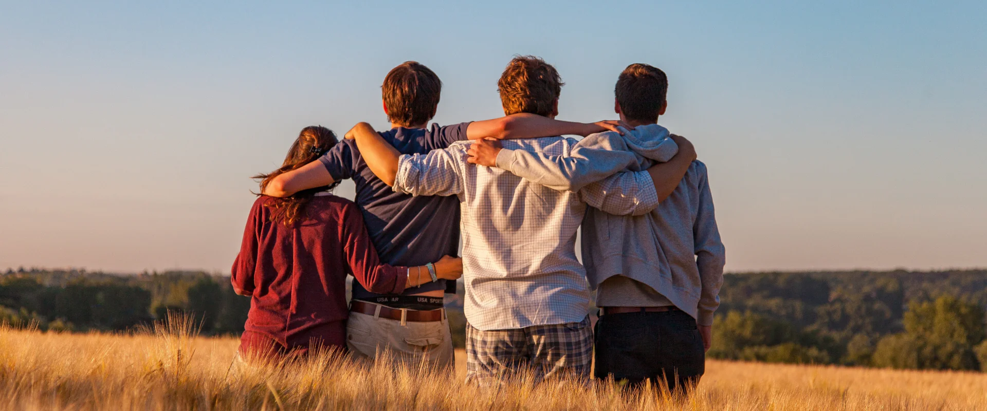 Vier Freunde entdecken die Welt